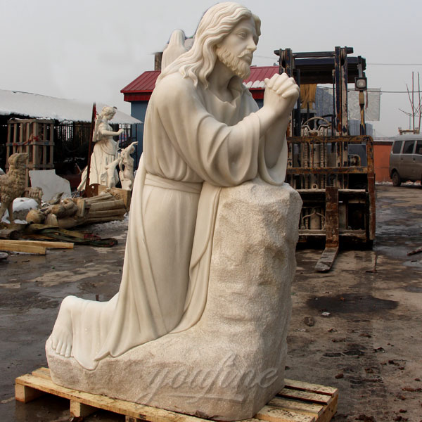 Church religious sculptures of Jesus prays on the Manichan Garden