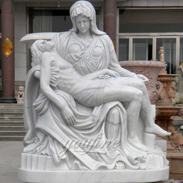 CHS-08 Catholic saint statues of Michelangelo Pieta Stone Mother Virgin Mary and jesus statues for home garden