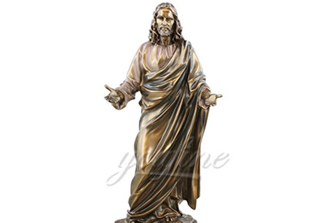 Bronze Meditating Christian Jesus Statue for Church Decoration for Sale