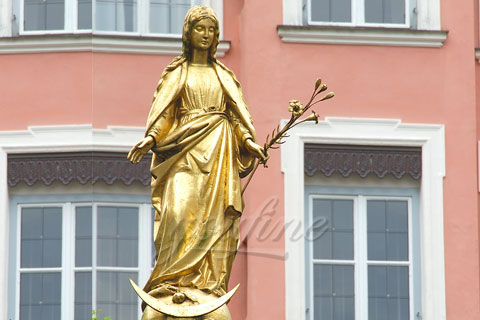 Bronze Standing Jesus Sculpture Christian Statue with Hands Opening for Sale