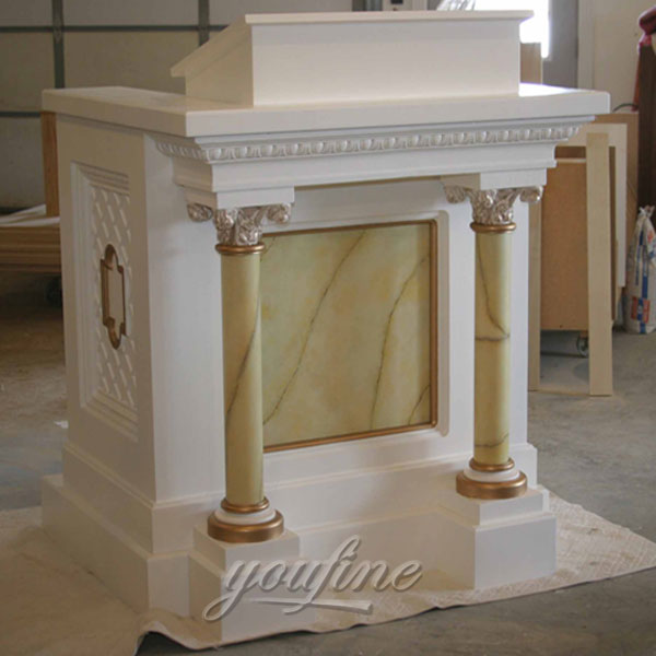 Hand Carved Garden Natural Marble Catholic Altar Designs for Sale