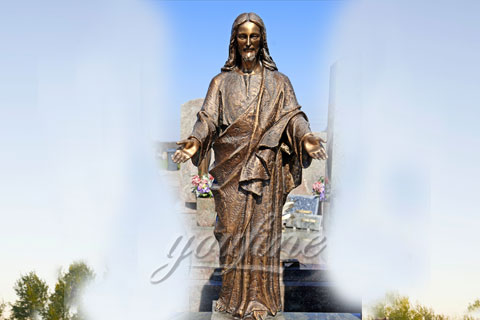 Outdoor Decoration Antique Life Size Bronze Jesus Statue for Outdoor Decor