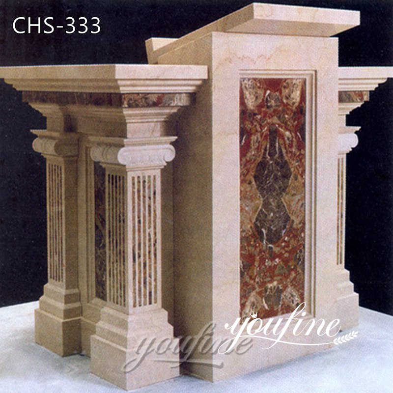 Hand Caved Church Marble Pulpit Catholic Decor  for Sale CHS-333