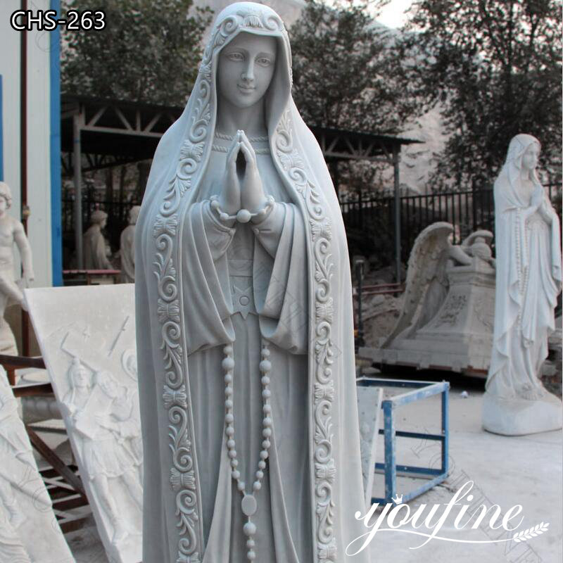 Catholic Life Size Marble Our Lady of Fatima Statue Supplier CHS-263