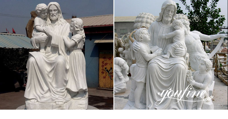 Christ Jesus with child statue-YouFine Sculpture