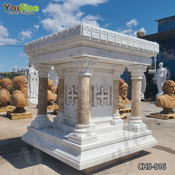 Hand Carved Marble Church Altar Table Supplier CHS-816