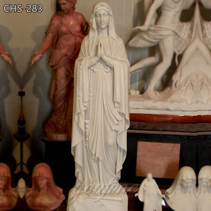 White Blessed Virgin Mary Statue Catholic Online Supplier CHS-283