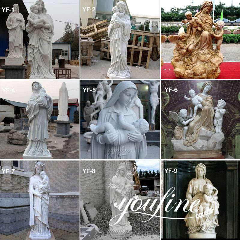 marble Virgin Mary statue -YouFine Sculpture