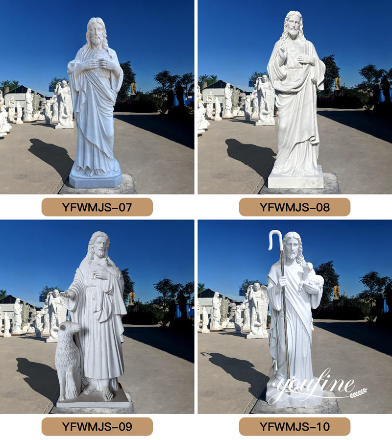 white marble Jesus statue -YouFine Sculpture (2)