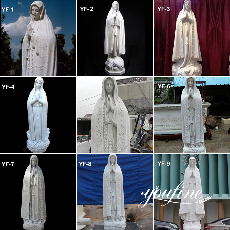white virgin Mary statue -YouFine Sculpture