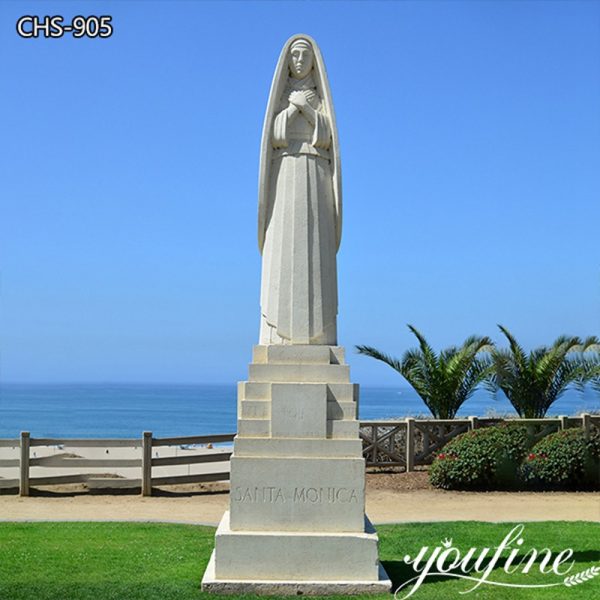Hand Carved Large Saint Monica Statue Outdoor Wholesale CHS-905