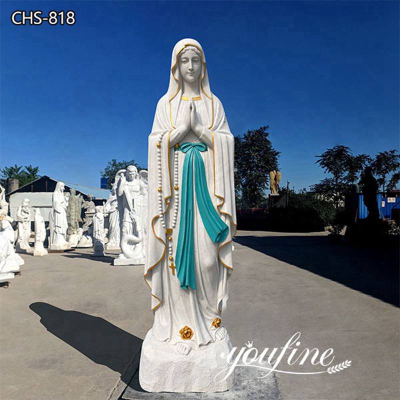 Religious Marble Our Lady of Lourdes Statue for Sale CHS-818