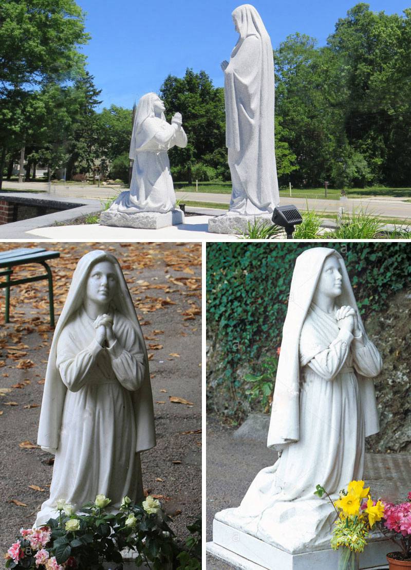 Catholic statue saint bernadette of lourdes (4)