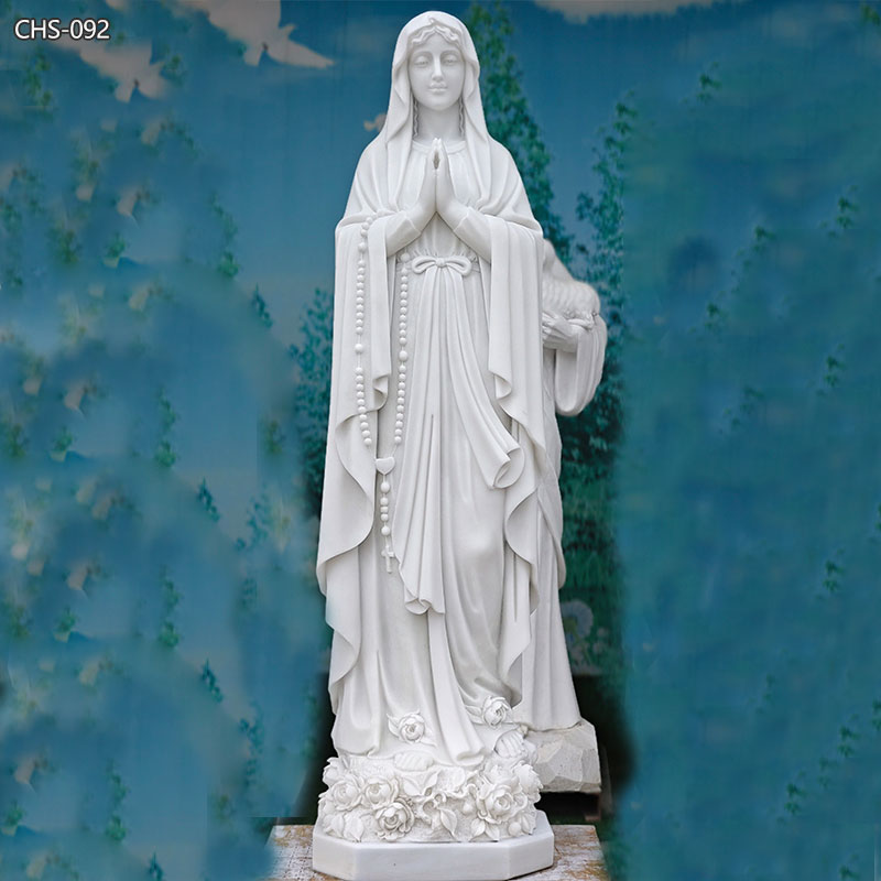 Custom Marble Blessed Virgin Mary Statue for Sale CHS-092