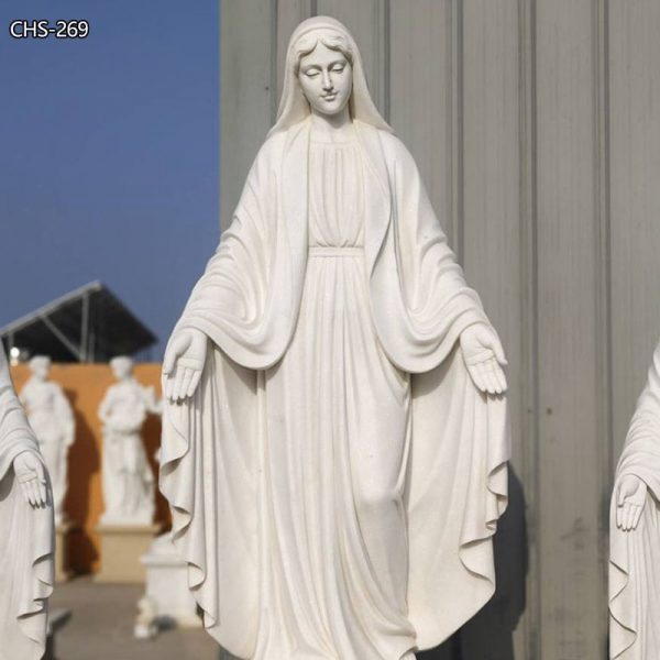 marble Virgin Mary statue (4)