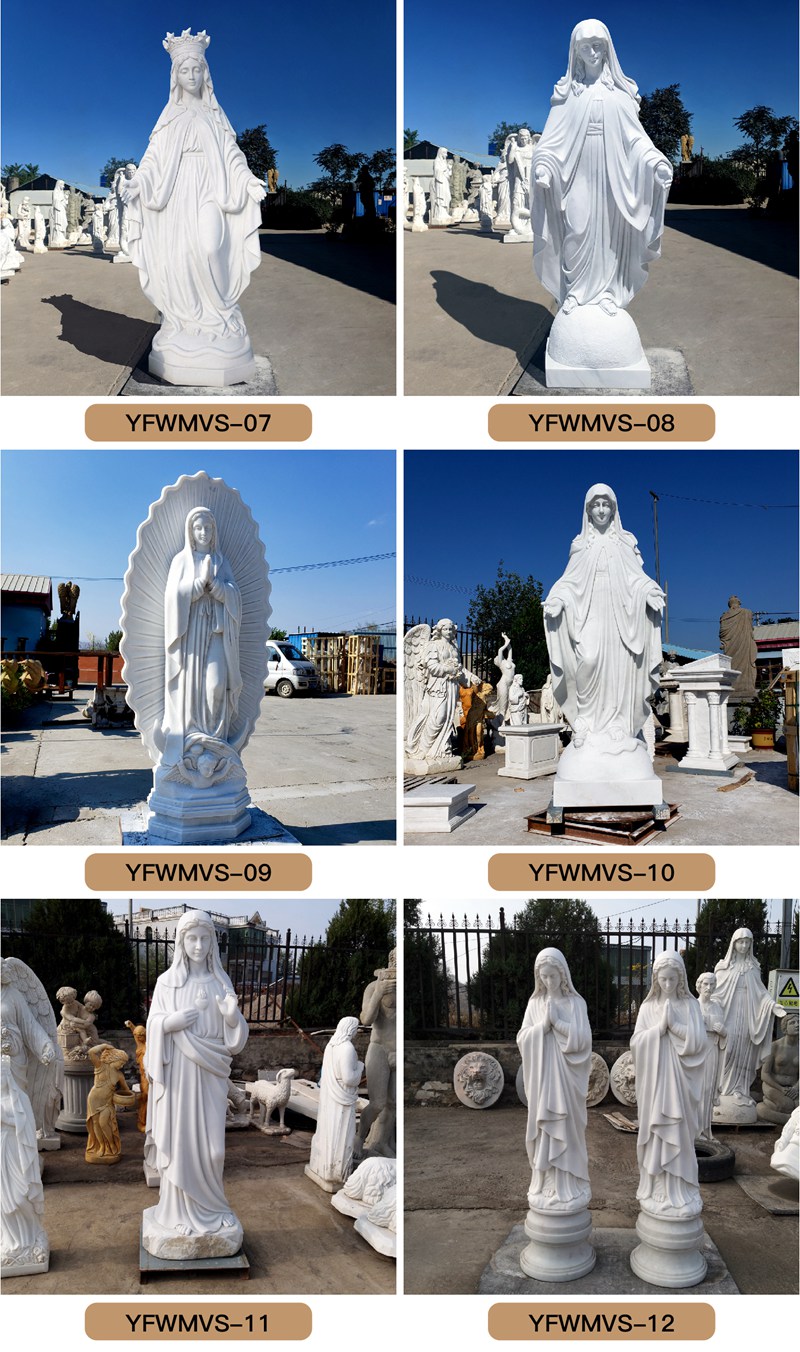 marble Virgin Mary statue (6)